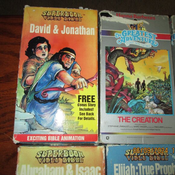 VHS TAPES BIBLE STORIES 10 TAPES/$10 - Picture 2 of 6